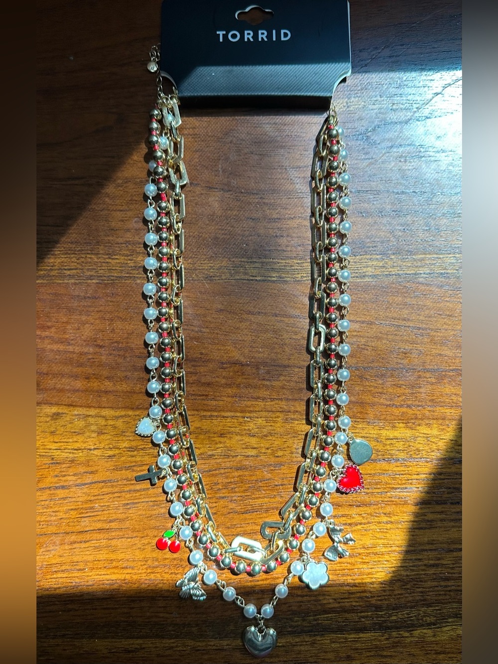 Torrid Retro Cherry Layered Necklace